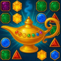 Jewel Nights Genie Puzzle Game